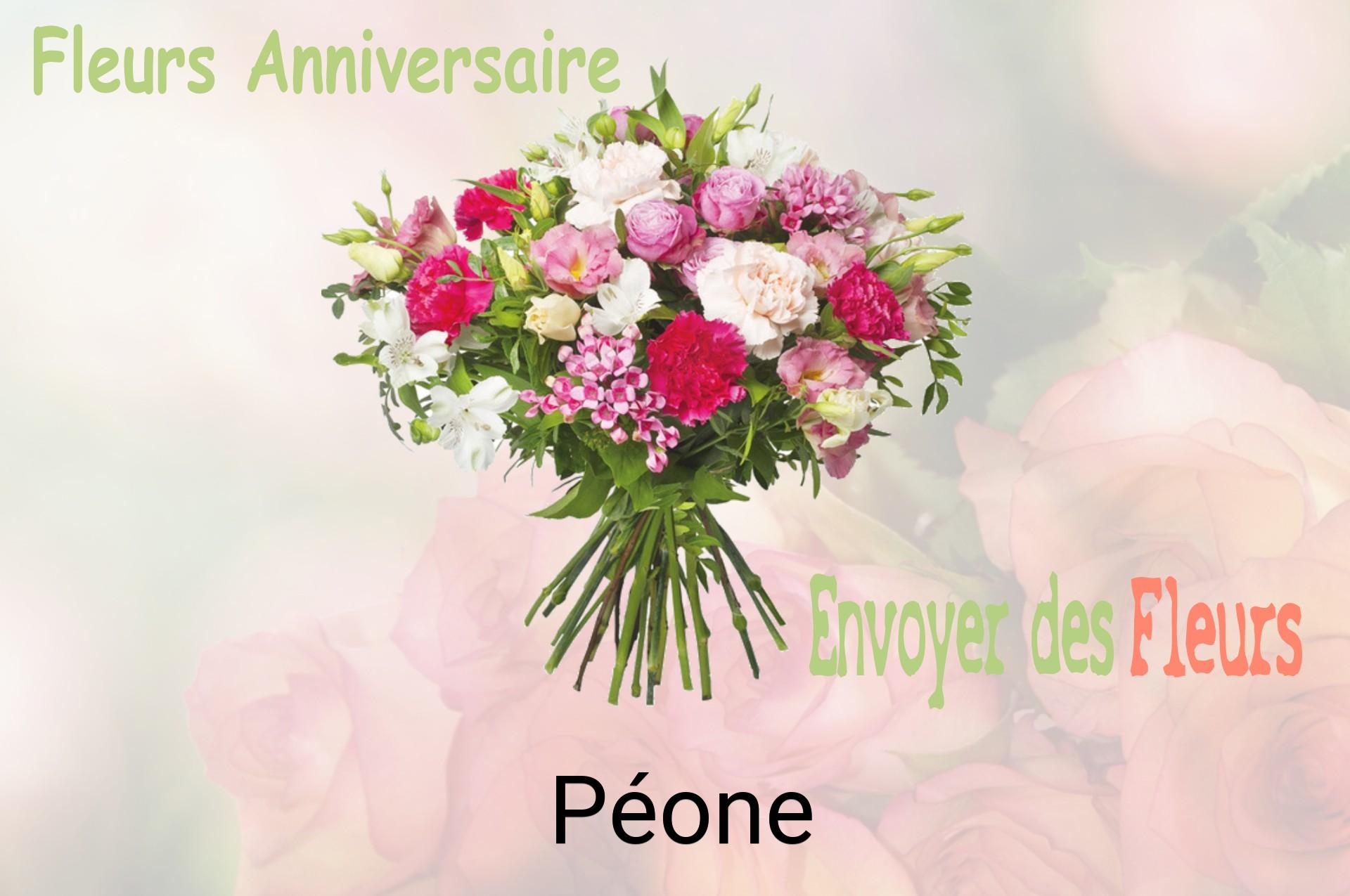 Bouquet de fleurs d’anniversaire livré à Péone